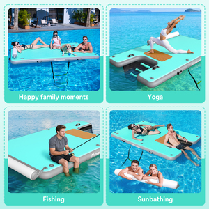 FBsport Commercial <b>Inflatable</b> Floating Pickleball Court Water Sports Floating Pickleball Platform for Lake and Pool - Product Image 2