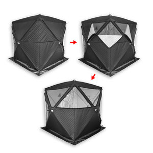 Tente d'hiver portable et imperméable pour la pêche, avec poêle à sauna intégré, fabriquée à Guangzhou - Product Image 1
