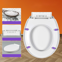Accessoires de salle de bain en gros, siège de toilette ergonomique en duroplast avec fermeture douce