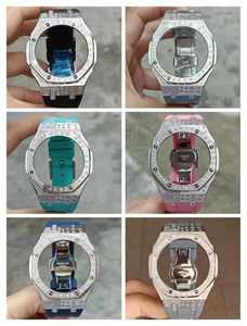 Kit de modification de boîtier de montre en fibre de carbone multicolore Xinying Premium 44 mm pour GA2100 avec option de logo personnalisé - Product Image 4