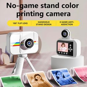 <span class=keywords><strong>Appareil</strong></span> <span class=keywords><strong>photo</strong></span> numérique pour enfants Printcamera avec impression instantanée, papier d'impression 3 couleurs, mini trépied 32 Go, vidéo 48 MP 1080P, pour les enfants de 3 à 12 ans (<span class=keywords><strong>blanc</strong></span>), <span class=keywords><strong>appareil</strong></span> <span class=keywords><strong>photo</strong></span> instantané <span class=keywords><strong>Polaroid</strong></span> - Product Image 2