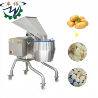 Industriële aardappelchipsmachine met motor & motorblok, 304 roestvrij staal, hoge snelheid aardappelsnijder voor fruit & groenten