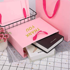 Sac biodégradable emballage victorias secret rose shopping sacs en papier logo - Product Image 3