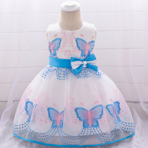 Nouvelle robe de demoiselle d'honneur pour enfants, innovante, avec volants, dentelle et nœud, motifs princesse - Product Image 3