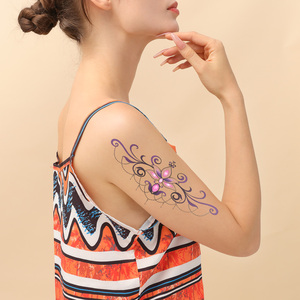 Usine OEM Autocollants de <span class=keywords><strong>Tatouage</strong></span> de Transfert Temporaire pour Animaux Peinture Colorée Coupe Fleurs Style Corps Bras <span class=keywords><strong>Faux</strong></span> <span class=keywords><strong>Tatouage</strong></span> Temporaire - Product Image 5