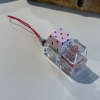 Mini Plastic Keycap Fidget Keychain Portable Fingertip Tactile Press Toy Stress Relief Anxiety Decompression