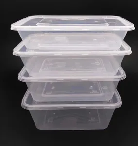 일회용 테이크 아웃 수프 그릇 식품 포장 상자 플라스틱 상자 일회용 도시락