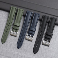 Bracelet de montre de luxe Trendybay en daim pleine fleur, style classique rétro, personnalisable avec logo gravé, supporte la personnalisation en usine
