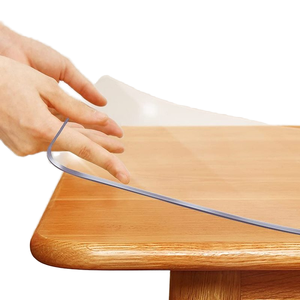 Producto de calidad HuiHe, <span class=keywords><strong>mantel</strong></span> <span class=keywords><strong>adhesivo</strong></span> transparente de plástico PVC, cubierta de <span class=keywords><strong>mesa</strong></span> - Product Image 1