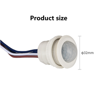 Geagood hotsell Mini Détecteur PIR de placard Détecteur Smart Switch Auto ON/OFF 110 Degrés Infrarouge PIR Détecteur de mouvement interrupteur d'éclairage