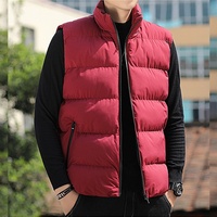 2024 Otoño Invierno HeatTech Outwear Sudeste Asiático Oriente Medio Moda Stand Collar Casual Slim Chaleco para hombres