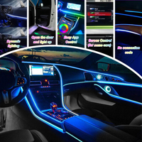 Iluminación LED para Automóviles Voyeego, Luz Interior Mejorada para Benz Clase C, Clase GLC, W205, 53 Colores Intermitentes de Arcoíris, 12 V