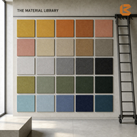 ASTM E84 Ecologisch verantwoorde polyester akoestische panelen, geluidsabsorberend, brandwerend PET polyester akoestisch wandpaneel voor akoestische oplossingen