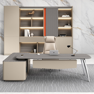 Venta directa de fábrica, estilo moderno, escritorio modular Boss, muebles de oficina comercial - Product Image 3
