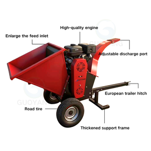 Broyeur de branches d'arbre de haute qualité à vente chaude, broyeur de bois à trois lames haute performance 15HP, broyeur de bois diesel mobile - Product Image 6