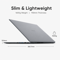 Ordinateur portable GemiBook Plus N5030 15,6 pouces IPS 8 Go DDR4 256 Go SSD Windows 11 Pro avec fonctionnalités professionnelles et compatibilité de prise universelle