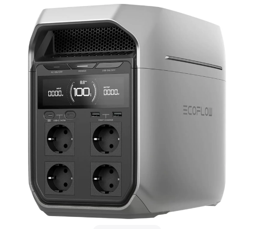 Eco flow Delta 3 Plus  EU /CN Series 1800w Ups Portable Power Station Solar Generator Charging Station