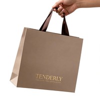 Sacs en papier kraft de luxe pour chaussures, bijoux, montres, emballage personnalisé avec logo, sacs cadeaux haut de gamme pour boutiques et marques