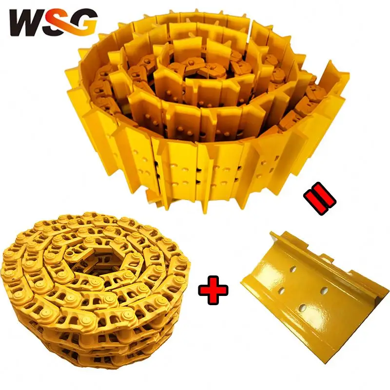 Track Link Chain and Shoe Pad Group Assy for Caterpillar D8 D8D D8G D8N D8H D8R D8L Bulldozer Undercarriage