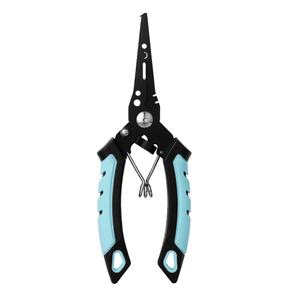 Alicates Multifuncionales de Acero Inoxidable con Mangos de Goma y Plástico, Punta Fina, Cortadores de Acero para Señuelos, Abre Anillas de Línea PE, para Pesca - Product Image 5