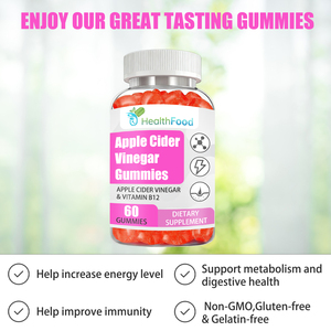 Premium Custom Keto ACV Supplement Candy with <b>Vitamin</b> B6 Non GMO Apple Cider Vinegar <b>Gummies</b> Improve Exercise Performance - Product Image 2