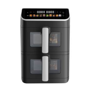 Cesta doble eléctrica <span class=keywords><strong>de</strong></span> 2025 <span class=keywords><strong>litros</strong></span>, pantalla LCD inteligente, <span class=keywords><strong>freidora</strong></span> <span class=keywords><strong>de</strong></span> <span class=keywords><strong>aire</strong></span> Digital <span class=keywords><strong>de</strong></span> plástico <span class=keywords><strong>de</strong></span> 11L para el hogar - Product Image 3