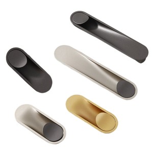 Modern Zinc Alloy Concealed Cabinet Handles Embedded Recessed Pulls Flush Sliding <strong>Door</strong> <strong>Knobs</strong> Kitchen Dresser <strong>Bedroom</strong> Bathroom - Product Image 2