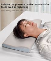 2025 lit quantité minimale de commande bas sommeil Contour papillon en forme de dormeur latéral Anti ronflement cervical orthopédique oreiller en mousse à mémoire
