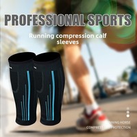 Chaussettes de compression longues et respirantes pour la protection des genoux et des tibias, idéales pour la course, le football, le marathon et les activités de plein air.