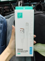 Kabel Data Micro USB untuk Android Gpengkj 1M Kabel Pengisian Daya dengan Pelindung Anyaman dan Jaket Silikon