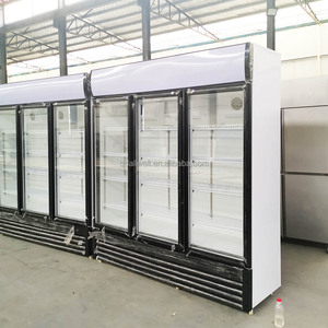 Direct Factory Sales <b>Standing</b> Display Soft Drink Freezer Refrigerator With Glass <b>Door</b> Cool Climate Cooling HAC-330 400L Cool - Product Image 6