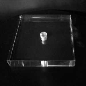 Vuông vát Acrylic cơ sở đá quý và khoáng sản đứng perspex hóa thạch khối hiển thị - Product Image 5