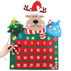 3D Christmas Countdown <b>Felt</b> Christmas Countdown <b>Calendar</b> Reusable Reindeer Countdown to Christmas Hanging <b>Advent</b> <b>Calendar</b> - Product Image 1