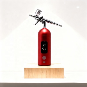 Aérographe en cuivre <span class=keywords><strong>pour</strong></span> la décoration de gâteaux avec écran LED et pression réglable à 3 vitesses <span class=keywords><strong>pour</strong></span> la conception <span class=keywords><strong>alimentaire</strong></span> et le nail art - Product Image 2