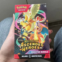 Kartu Pokemon Asli Mega Evolution Ascended Heroes Booster Bundle Edisi AS Segel Pabrik Permainan Kartu Koleksi