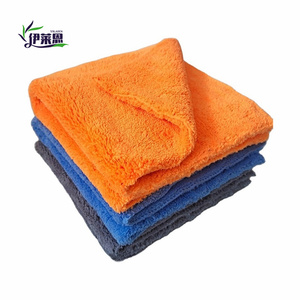 ผ้าขนหนูสำหรับล้างรถผ้ากำมะหยี่ลายปะการังผ้าไมโครไฟเบอร์ใช้ทำความสะอาดกระจกรถยนต์ตามขนาด - Product Image 2