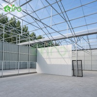 Serre hybride SINO PC+PU avec écran occultant motorisé pour la culture de plantes médicinales et la recherche agricole