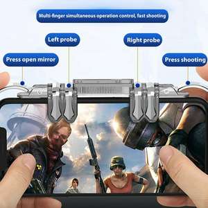 Controlador <span class=keywords><strong>de</strong></span> juego móvil Compatible con PUBG Sensitive Shoot Gamepad Trigger Aim Button Compatible con Android y <span class=keywords><strong>para</strong></span> <span class=keywords><strong>iPhone</strong></span> - Product Image 2