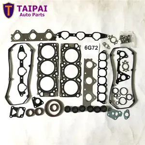 High quality 6G72 3.0l V6 engine gasket set MD976845 full gasket overhaul kit complete for MITSUBISHI PAJERO L200 V72 V73 K96W