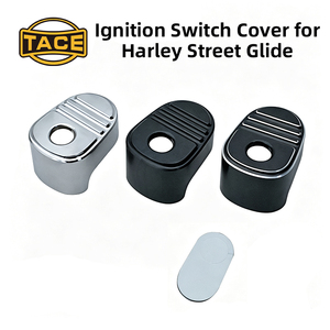 Cache de protection pour interrupteur d'allumage de moto Harley Touring Road Glide, en aluminium CNC, décoratif, pour clé de gaz, noir chromé - Product Image 6