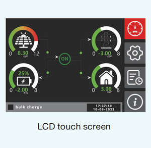 Inversor de Corriente y Cargador <span class=keywords><strong>Voltronic</strong></span> <span class=keywords><strong>Axpert</strong></span> Ultra 11KW Original, Fuera de Red, 150A, 2 Entradas, 2 Salidas Inteligentes, Salida Única, 93% de Eficiencia - Product Image 3