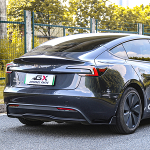 GX บอดี้คิทสำหรับ Tesla <span class=keywords><strong>Model3</strong></span> 2023 + บั๊มเปอร์บั๊มเปอร์หลังแบบมีมุมตรงขอบโบลท์ติดแน่นพอดีไม่มีการดัดแปลง ABS Tesla diffuser - Product Image 4