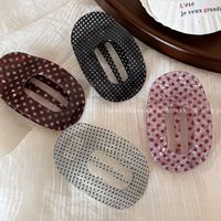 Nouvelles pinces à cheveux YJL en acrylique style abalone, ovales et creuses, pour femmes, accessoires de mode coréens
