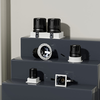 Spot LED encastré blanc réglable noir, type rail, Dali, rond ou carré, 3000-6000K, pour plafond intérieur domestique