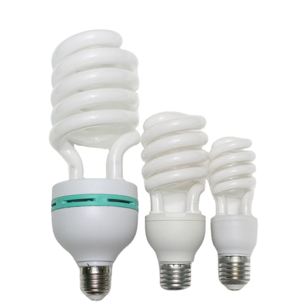 Lâmpadas elétricas Lâmpada de poupança de energia Preço de fábrica Energia Poupança Fluorescente Meia Espiral 85w 3000k 10 Branco 60 80 E27 30000