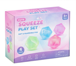 Diamond squeeze toy 4 piece set