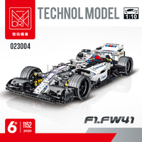 XMORK usine en gros 1:10 FW41 F1 voiture de course blocs de construction 1152 pièces modèle de voiture classique ensemble de briques pour Collection