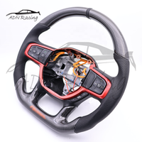 Volant de voiture en fibre de carbone avec voyant LED pour DODGE RAM Rebel 1500 TRX 2019+