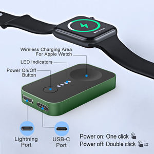 Llavero portátil de 1200mAh, base de carga inalámbrica de succión magnética, Banco de energía de carga inalámbrica magnética para reloj colorido - Product Image 2