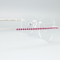 Montures de prescription personnalisées unisexe pour adultes en argent sterling 925 de luxe, sans monture, avec incrustation de moissanite, fabriquées à la main, livraison rapide